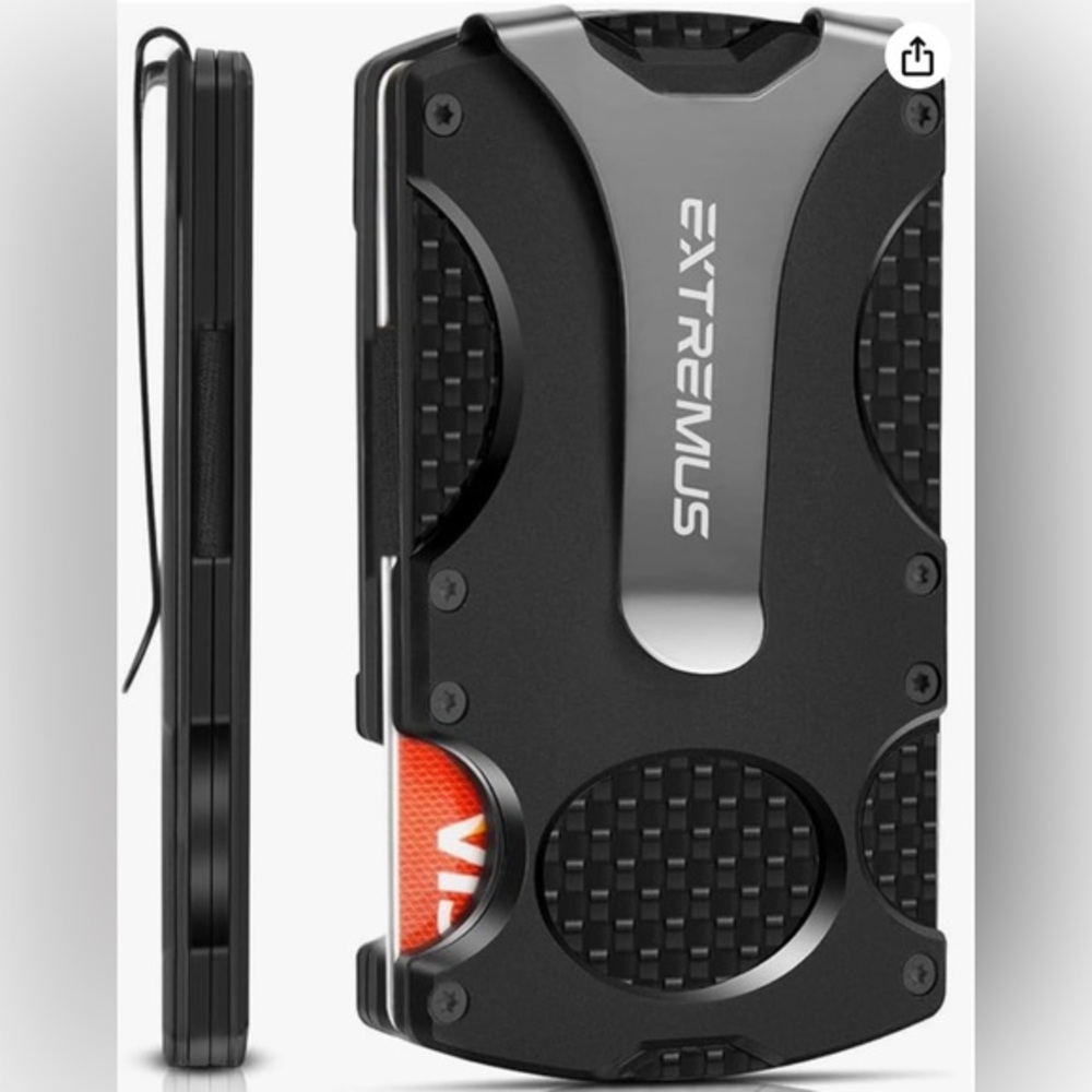 Slim Tactical Wallet with Money Clip and Credit Card Holder
